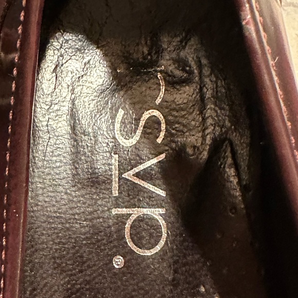 RSVP Burgundy Block Heel Copper Buckles Size 8/39 Great Condition Like New. - Picture 7 of 10